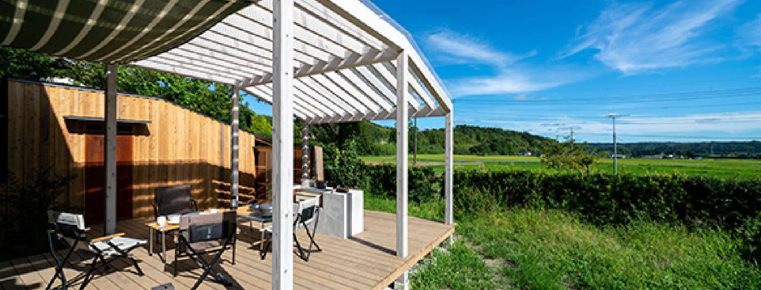 蔵の宿で自然を<br />
めいいっぱい感じよう！