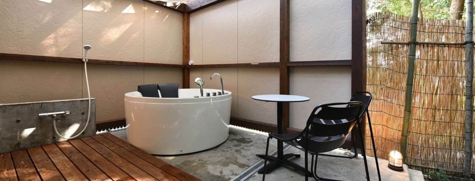 ジャグジーを使って<br />
リゾート気分を味わおう♪